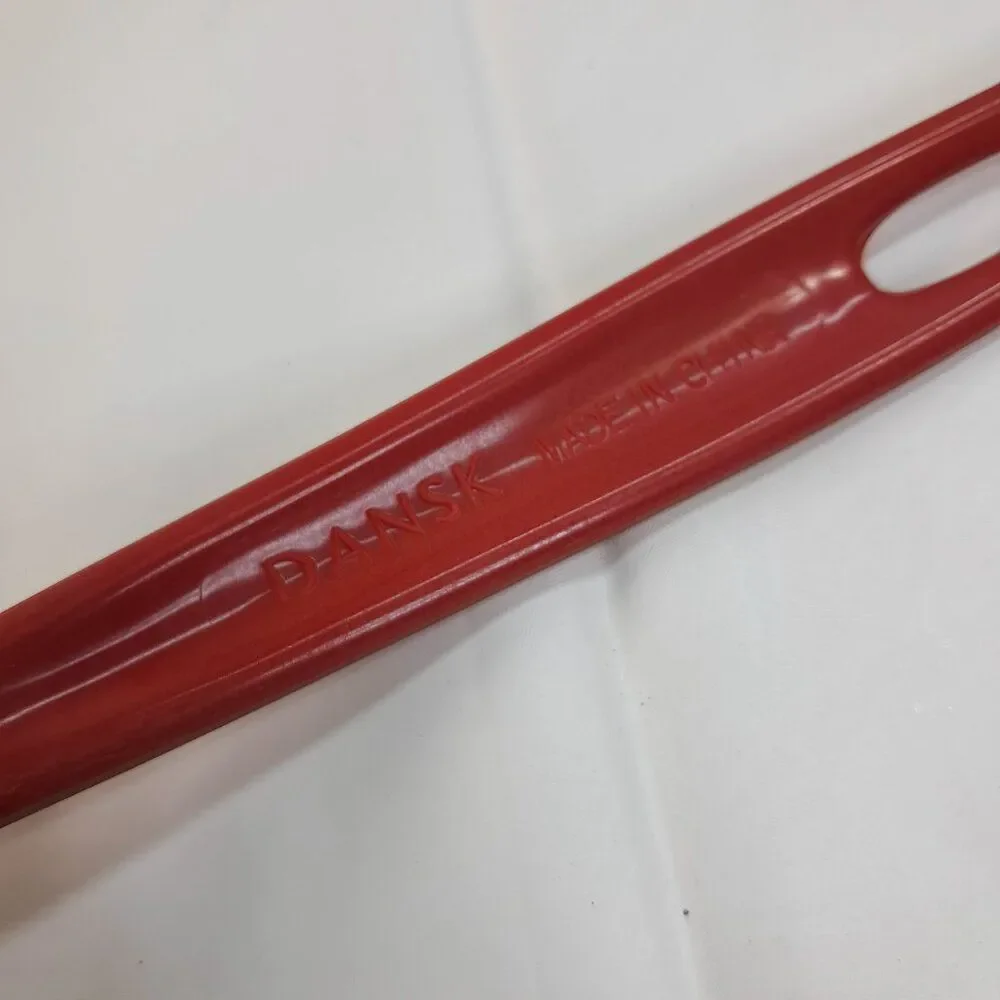 Dansk red serving spoon solid melamine red plastic cooking utensil scoop Vintage